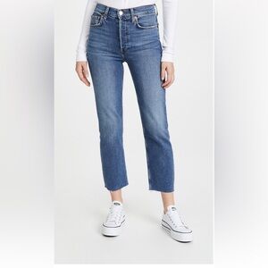 Re/Done 70s Ultra High Rise Stove Pipe Jeans